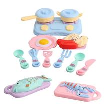 Conjunto de 20 peças de mini simulação de pratos e utensílio