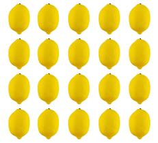 Conjunto de 20 unidades de limões artificiais JEDFORE Simulation Lifelike