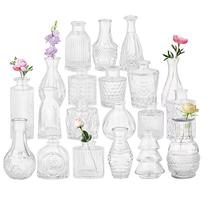 Conjunto de 20 vasos de vidro YINGERHUAN Vintage Clear Conjunto de 20 vasos de vidro YINGERHUAN Vintage Clear