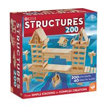Conjunto de 200 pranchas de madeira Building Toy KEVA Structures para maiores de 5 anos