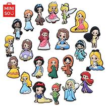 Conjunto de 22 Amuletos de Sapato da Princesa Rapunzel - Decorações de PVC para Tamancos e Bolsas