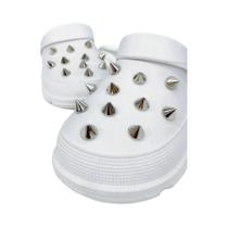 Conjunto De 22 Peças De Charms Para Sapatos Estilo Punk Retrô DIY, Fivelas Para Sapatos Com Furos,