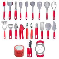 Conjunto de 22 utensílios essencialy moda do chef