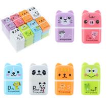 Conjunto de 24 borrachas de rolo XGOOD Cute Animal para escola e escritório