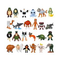 Conjunto De 24 Figuras De Ação Italian Brainrot Tung Tung Sahur Shark, Crocodilo, Chimpanzini,
