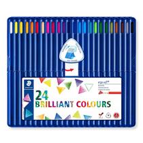 Conjunto de 24 lápis de cor Staedtler Ergosoft com estojo vertical