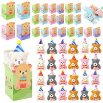 Conjunto de 24 Mini Ursinhos de Pelúcia de Aniversário MOVING EARS
