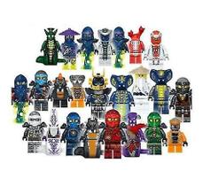 Conjunto de 24 minibonecos Ninjago Wokex de 4,5 cm em plástico ABS