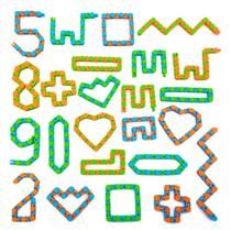 Conjunto de 24 peças Wacky Tracks Snap Click Toys Nasdict para crianças Conjunto de 24 peças Wacky Tracks Snap Click Toys Nasdict para crianças