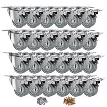 Conjunto de 24 polegadas Caster Wheels CLOATFET com freio de 400 libras de carga