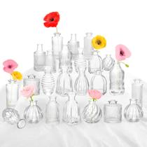 Conjunto de 24 vidros vintage Bud Vases PHUNTTEK para peças centrais