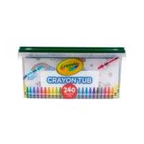 Conjunto de 240 Lápis de Cera Crayola com Caixa de Armazenamento