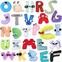 Conjunto de 26 Letras de Pelúcia Macias Brinquedo 20 cm A-Z Conjunto de 26 Letras de Pelúcia Macias Brinquedo 20 cm A-Z