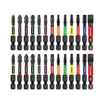 Conjunto De 26 Peças De Pontas Magnéticas De Impacto De 2 Polegadas PH SQ Torx SL Em Aço Liga S2 Com