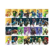 Conjunto de 28 Cartas Amiibo Zelda - Tears of the Kingdom e Outros