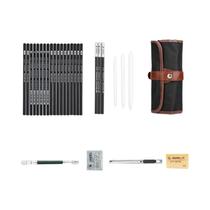 Conjunto De 29 Lápis De Desenho Profissional Portátil Para Viagem, Materiais De Arte Para Estudantes