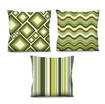 Conjunto de 3 almofadas Verde 42x42 com enchimento Atelier Valverde Conjunto de 3 almofadas Verde 42x42 com enchimento Atelier Valverde