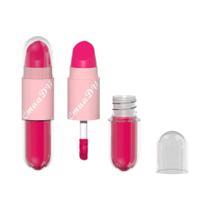 Conjunto de 3 Batons Líquidos para Halloween - Cores Preto e Roxo - Brilho Intenso e Longa Duração