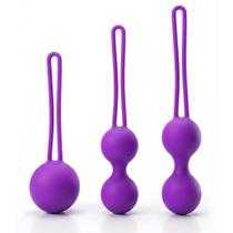Conjunto de 3 Bolas de Kegel Armiika em Silicone para Tonificação Muscular