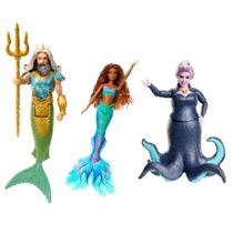 Conjunto de 3 Bonecas Mattel Disney - A Pequena Sereia Conjunto de 3 Bonecas Mattel Disney - A Pequena Sereia