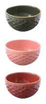 Conjunto De 3 Bowls Tigela Escama 450 Ml Colorido