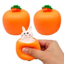 Conjunto de 3 brinquedos Squeeze Toy R-LOMU Carrot Rabbit Fidget