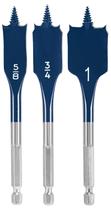 Conjunto de 3 Brocas Chatas Curtas Bosch DSBS5003 Daredevil