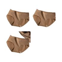 Conjunto De 3 Calcinhas De Algodão Sem Costura Para Mulheres Em Tamanho Grande, Moda Sexy Para