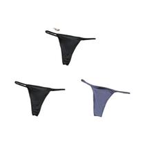 Conjunto de 3 Calcinhas de Biquini Sexy com Cintura Baixa e Costas em T (M-XL)