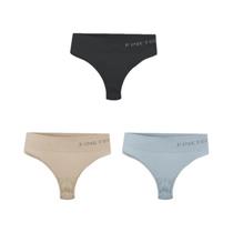 Conjunto De 3 Calcinhas Sem Costura De Cintura Alta Para Mulheres FINETOO Lingerie Sexy Tamanho