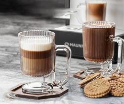 Conjunto De 3 Canecas Savour Com Alça Grande City Glass