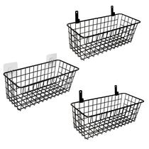Conjunto de 3 Cestos de Arame para Parede Joben Oligey, Preto Conjunto de 3 Cestos de Arame para Parede Joben Oligey, Preto