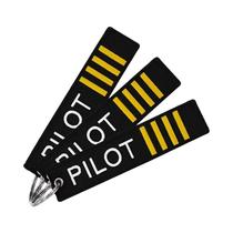 Conjunto De 3 Chaveiros De Piloto De Aviação, Etiquetas De Bagagem, Chaveiros De Aviação, Joias