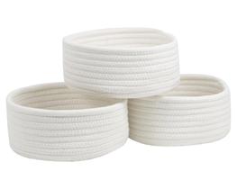 Conjunto de 3 cordas de algodão pequenas Basket Togous Conjunto de 3 cordas de algodão pequenas Basket Togous