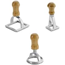 Conjunto de 3 cortadores para massas, faça suas massas