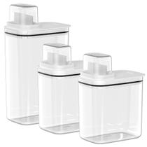 Conjunto de 3 Dispenser Flow Branco - Ou