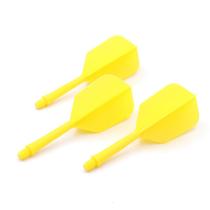 Conjunto de 3 Eixos e Aletas de Dardo CUESOUL Médio Amarelo