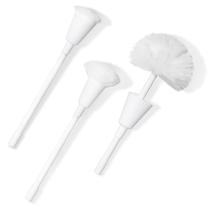 Conjunto de 3 escovas de banheiro Don Aslett Johnny Mop com alça de 35 cm