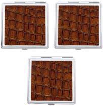 Conjunto de 3 espelhos compactos quadrados ampliáveis de dupla face Conjunto de 3 espelhos compactos quadrados ampliáveis de dupla face