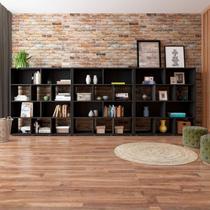 Conjunto de 3 Estantes Book com Diversos Nichos