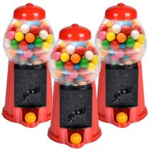 Conjunto de 3 Gumball Machine ArtCreativity para crianças com banco de moedas