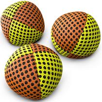 Conjunto de 3 Juggling Balls speevers Xballs com estojo de transporte amarelo-alaranjado Conjunto de 3 Juggling Balls speevers Xballs com estojo de transporte amarelo-alaranjado