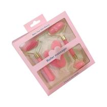 Conjunto de 3 Massageadores de Rolo de Gua Sha em Resina para Rosto e Corpo