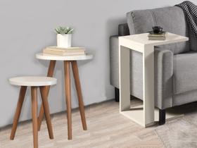 Conjunto De 3 Mesas Cabeceira Apoio Sala Lateral Decor Off Conjunto De 3 Mesas Cabeceira Apoio Sala Lateral Decor Off