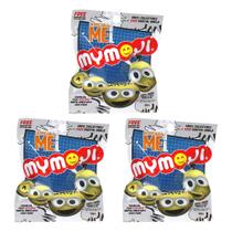 Conjunto de 3 Mini Bonecos Funko Minions Mymoji - Despicable Me - Colecionáveis (Sortidos)