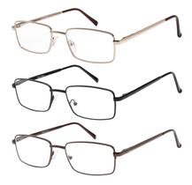 Conjunto de 3 óculos de leitura Success Eyewear Metal Full Rim