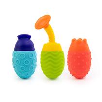 Conjunto de 3 peças Bath Toys Sassy Easy Squeezies Encorage STEM