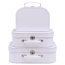 Conjunto de 3 peças brancas de decoração vintage Jewelkeeper Conjunto de 3 peças brancas de decoração vintage Jewelkeeper