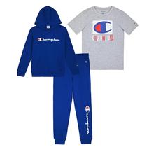 Conjunto de 3 peças com capuz e camiseta Champion Boys Conjunto de 3 peças com capuz e camiseta Champion Boys