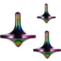 Conjunto de 3 peças de aço inoxidável iridescente Spinning Top CHEETOP Conjunto de 3 peças de aço inoxidável iridescente Spinning Top CHEETOP